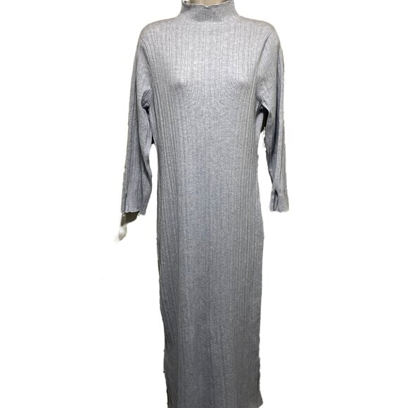 NWT Anthropologie Plus Mock Turtleneck Maxi Dress Size: 1X - Picture 1 of 11
